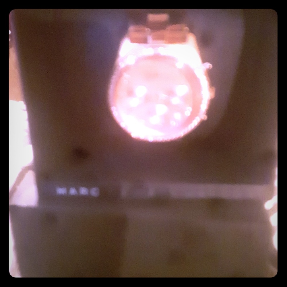 Marc Jacob's rose gold diamond plated watch